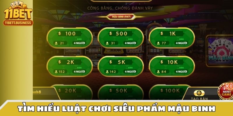 Tìm hiểu luật chơi siêu phẩm mậu binh